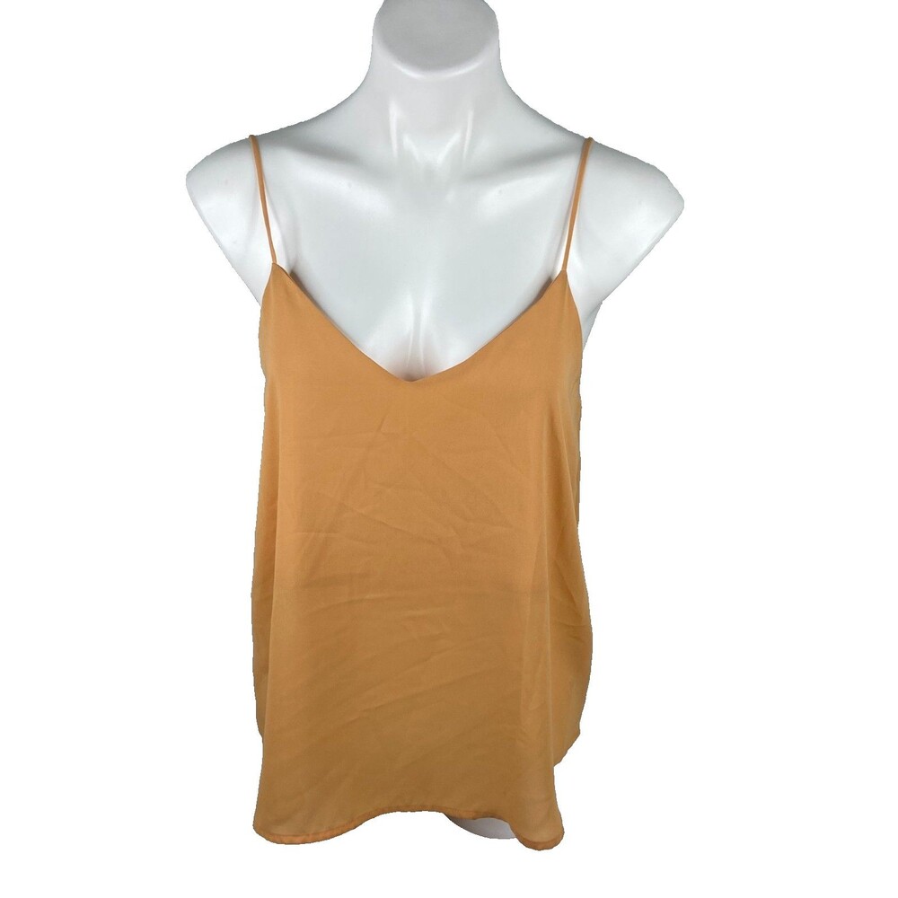 Active USA Women Medium Peach Camisole Top Strappy Casual NWT